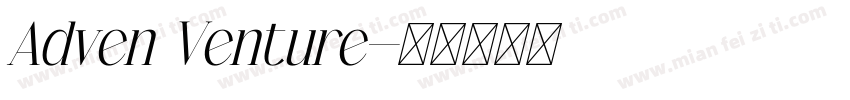 Adven Venture字体转换